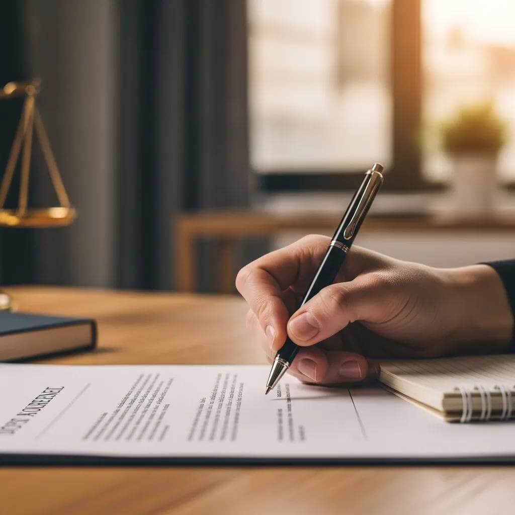 Can I Write My Own Separation Agreement? A Complete Guide to DIY Separation Agreements in Ontario 1 hand writing on a legal document in a cozy home office setting 59422d30 0baf 4194 9e60 fc46f6363843 Can I Write My Own Separation Agreement? A Complete Guide to DIY Separation Agreements in Ontario