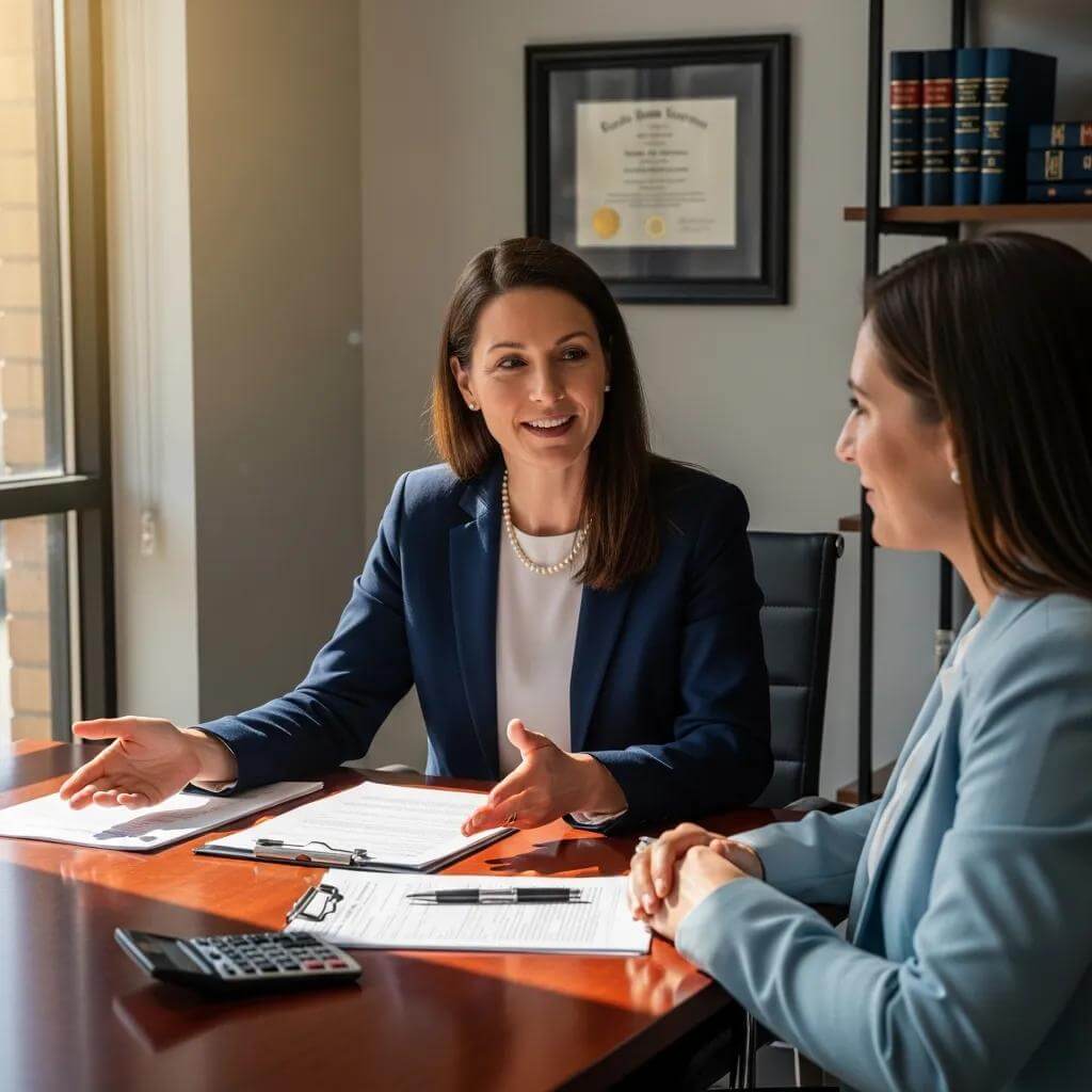 What Does a Family Lawyer Do 2 family lawyer negotiating spousal support terms with a client in a professional setting 6bdbe4e6 b699 4b30 825d 60c0af1c3bb2 What Does a Family Lawyer Do