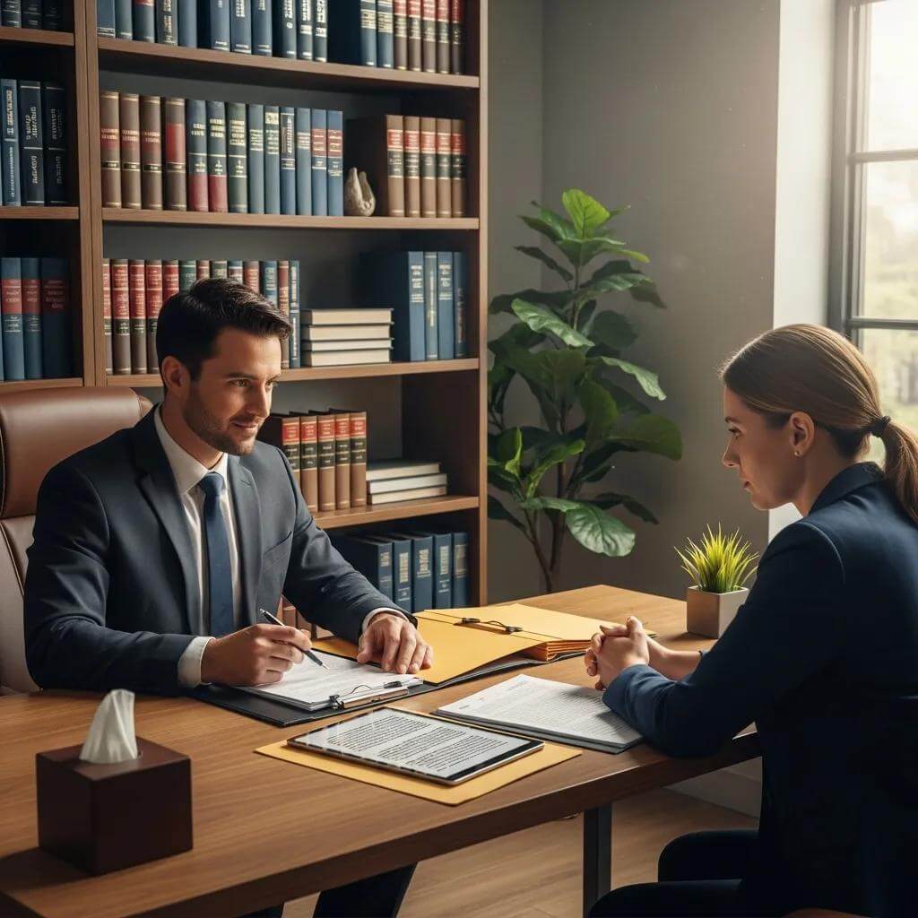 Essential Family Lawyer Consultation Questions 2 parent discussing child custody questions with a family lawyer in a professional office setting 51bfa6e7 544f 42f6 b49e ebdf549ba585 Essential Family Lawyer Consultation Questions