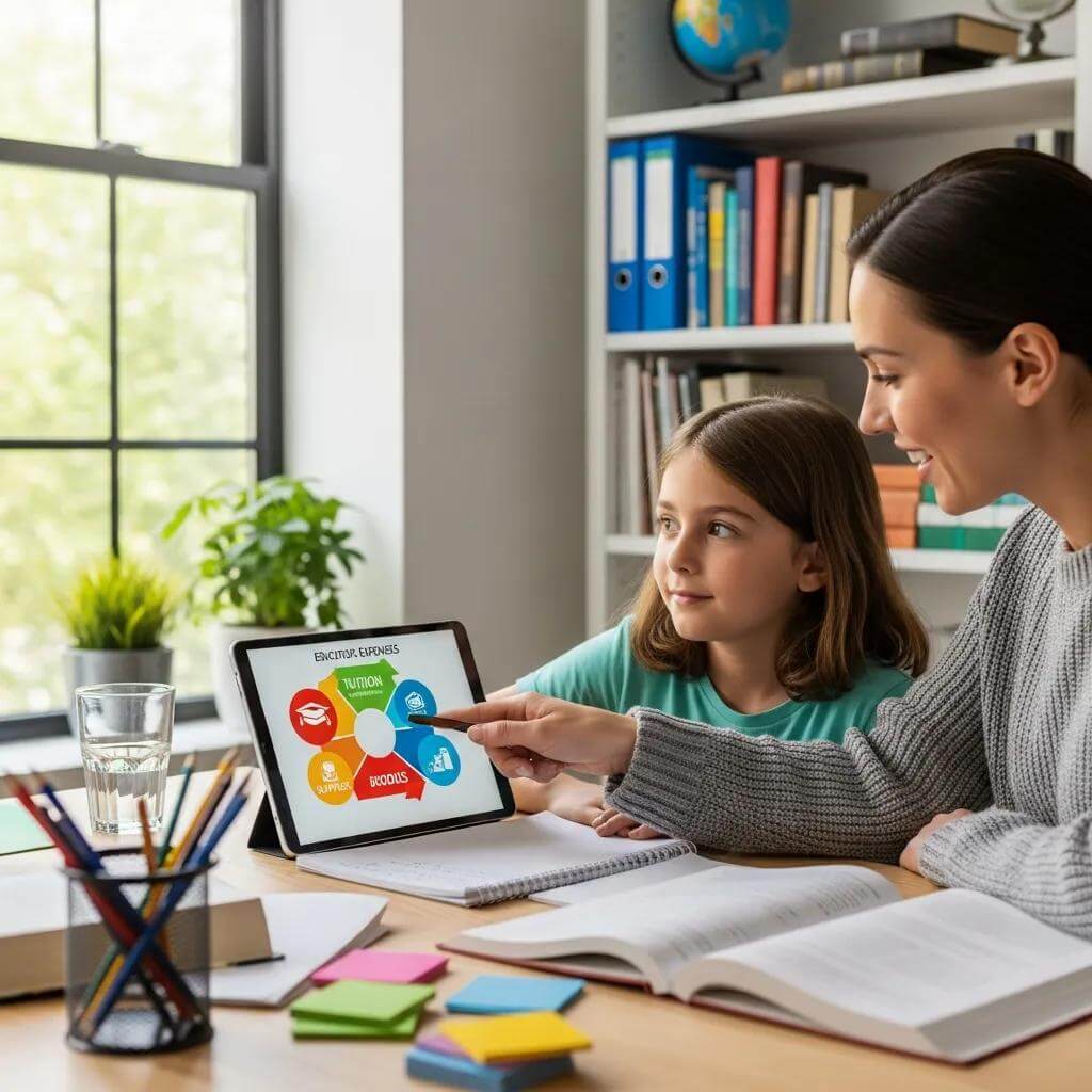 Comprehensive List of Section 7 Expenses in Ontario Family Law: Eligibility, Examples, and Claim Process 2 Child receiving tutoring, highlighting educational expenses under Section 7