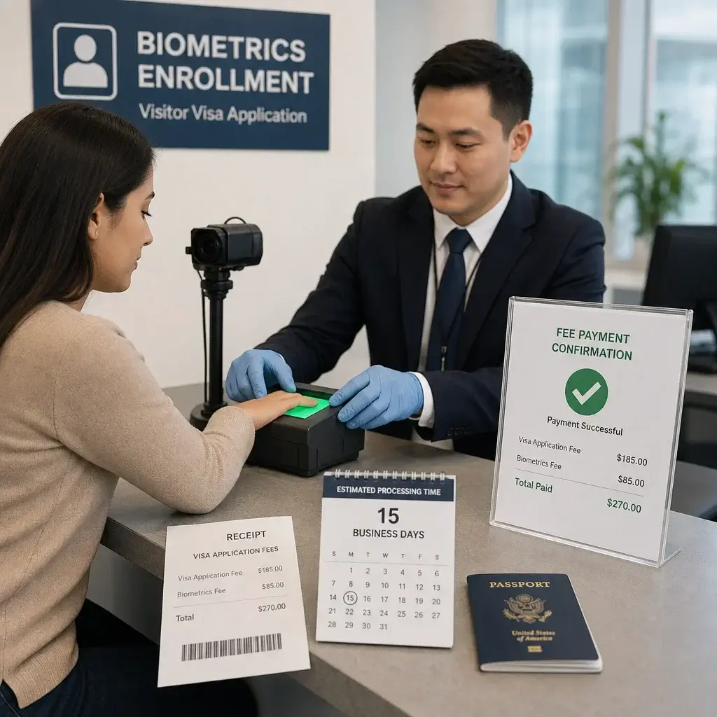 Documents Required for Canadian Visitor Visa: IMM 5484 Checklist Guide 7 Biometric enrollment and payment documents representing fees and processing time.