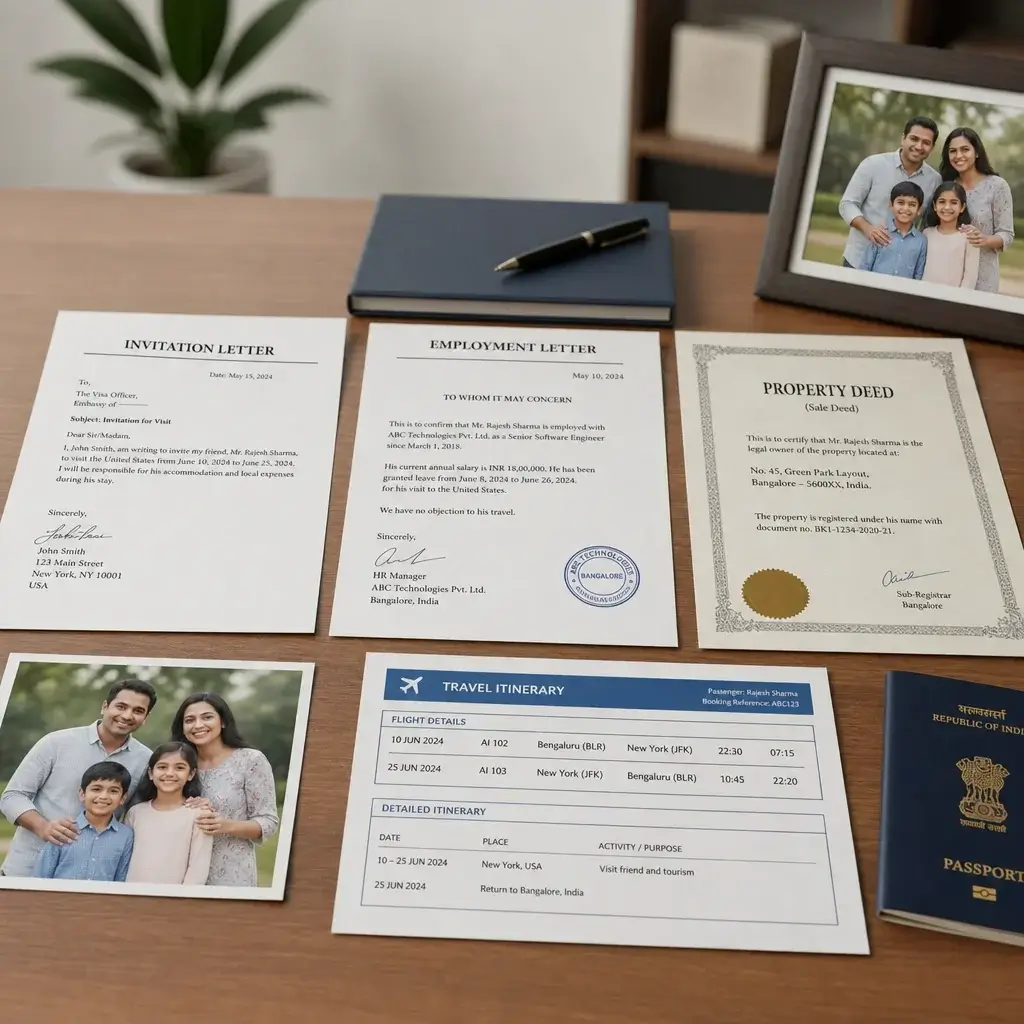 Documents Required for Canadian Visitor Visa: IMM 5484 Checklist Guide 5 Supporting documents showing travel purpose and ties to home country for a visa file.
