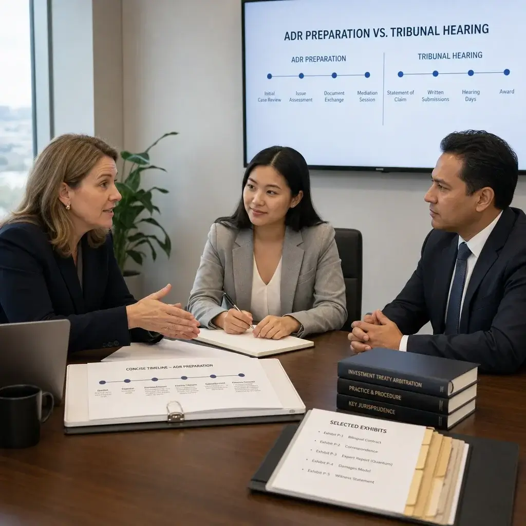 Appeals of Refused Spousal Sponsorship Applications in Canada 6 A sponsor and representative preparing for an ADR-style immigration meeting.