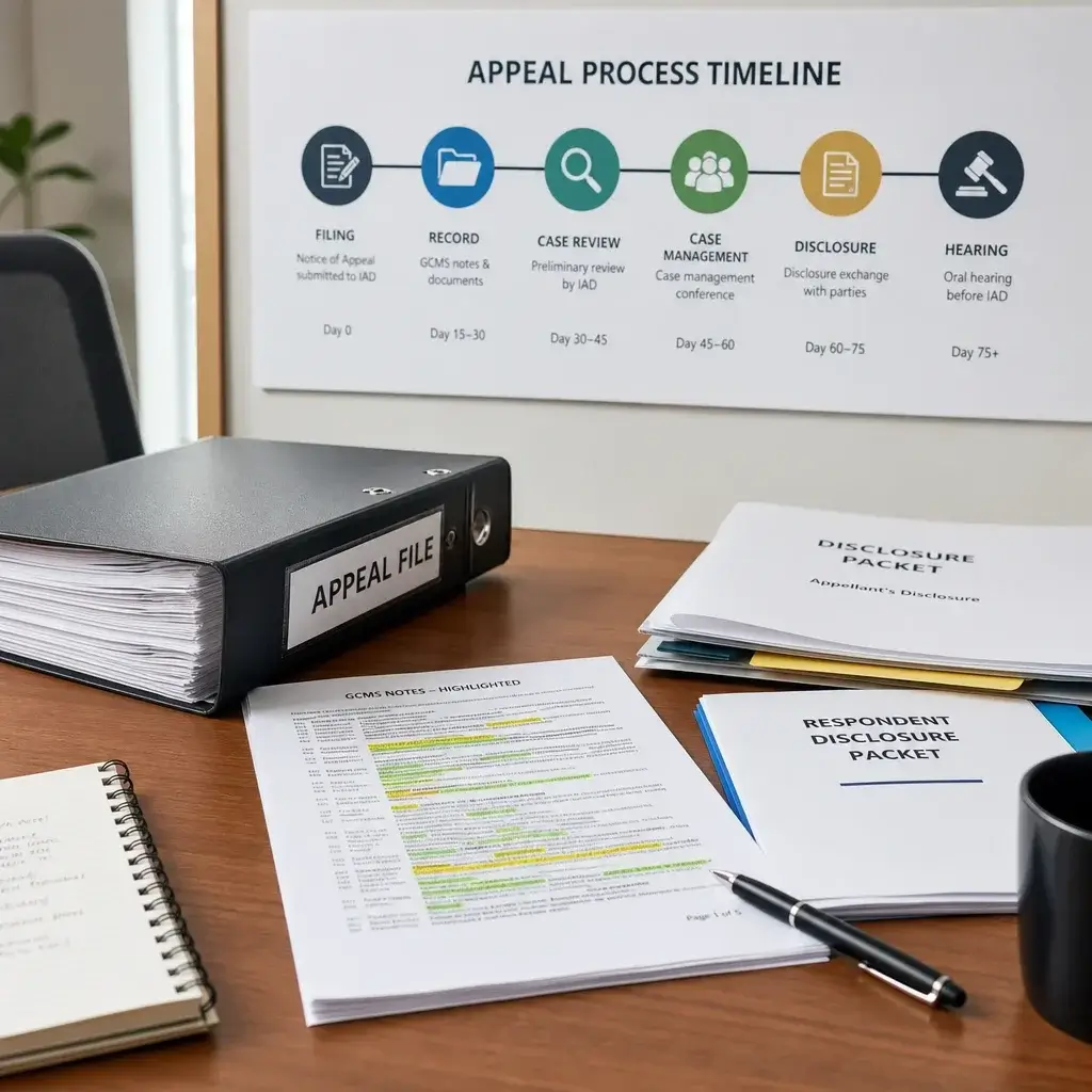 Appeals of Refused Spousal Sponsorship Applications in Canada 3 An organized appeal file with GCMS notes, disclosure documents, and a timeline.
