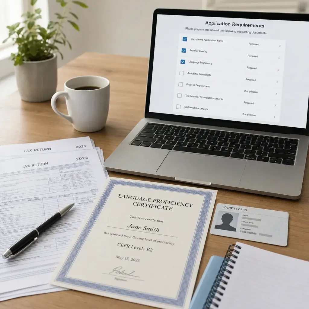 Canadian Citizenship Process: Eligibility, Steps, Test & Timeline 2 Documents representing tax filing, language proof, and other citizenship requirements.