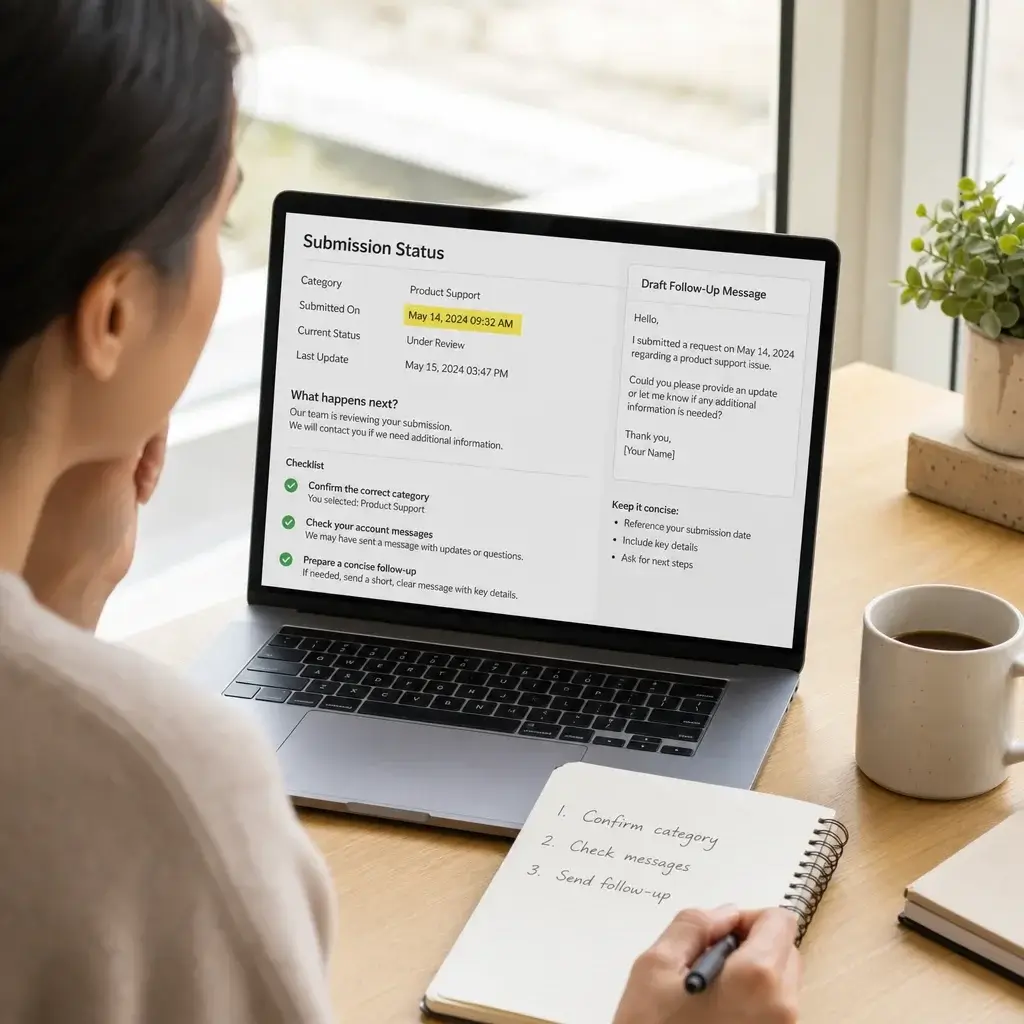 IRCC Timings: Processing Times, Call Hours & Delay Help 7 Applicant reviewing status and preparing a follow-up for a delayed file.